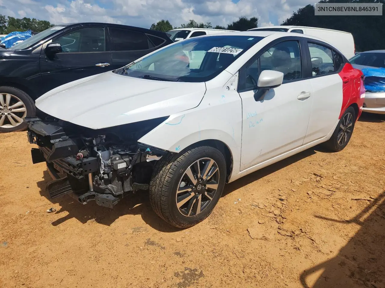 NISSAN VERSA 2022, VIN 3N1CN8EV8NL846391
