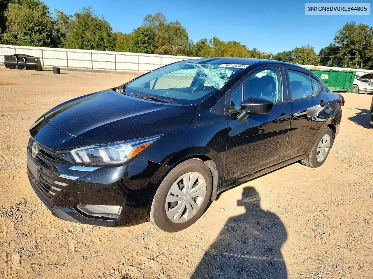 NISSAN VERSA 2024, VIN 3N1CN8DV0RL844805