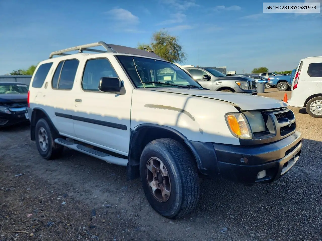 2000 NISSAN XTERRA VIN 5N1ED28T3YC581973 — фото 4