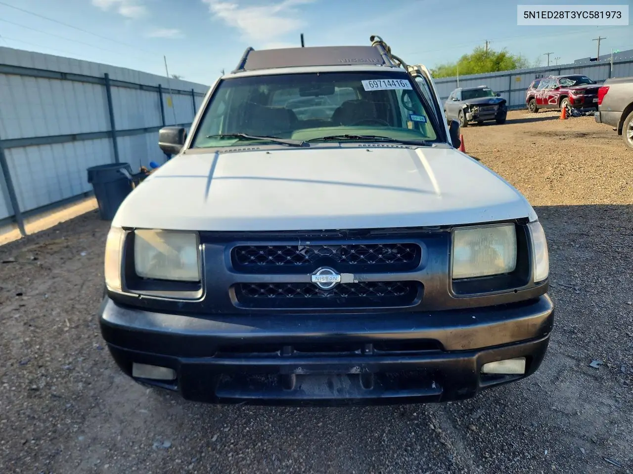2000 NISSAN XTERRA VIN 5N1ED28T3YC581973 — фото 5