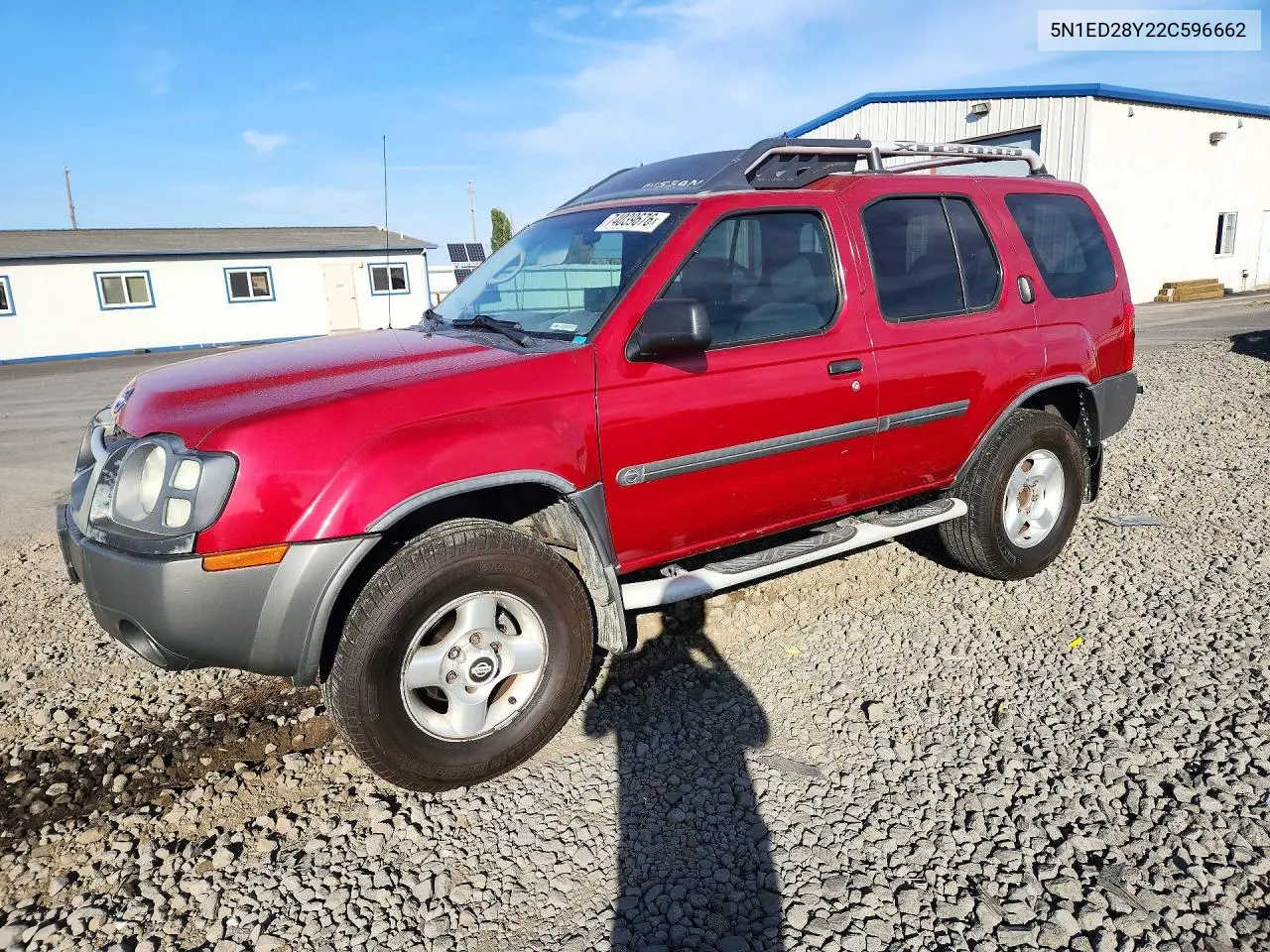 NISSAN XTERRA 2002, VIN 5N1ED28Y22C596662