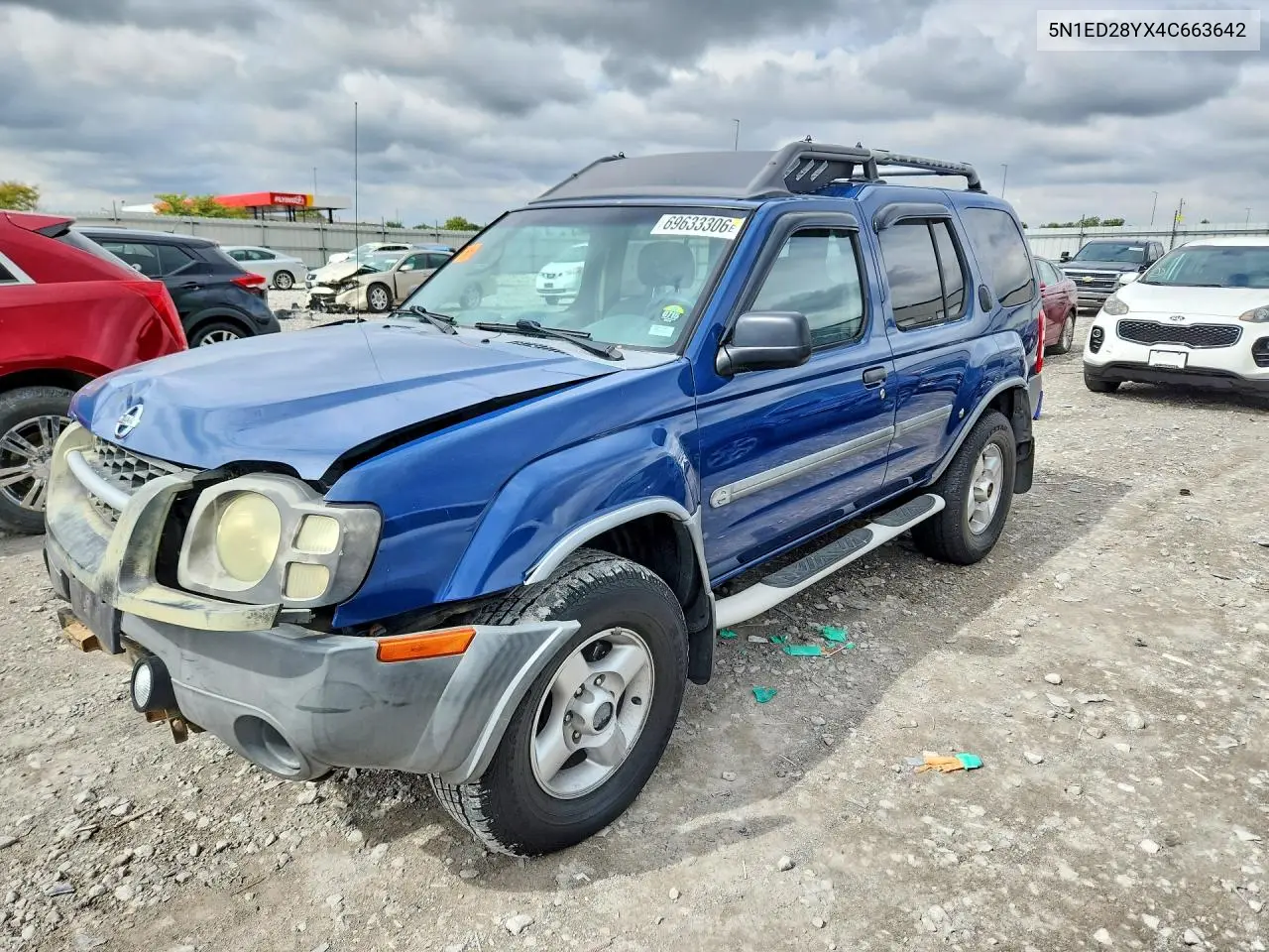 NISSAN XTERRA 2004, VIN 5N1ED28YX4C663642