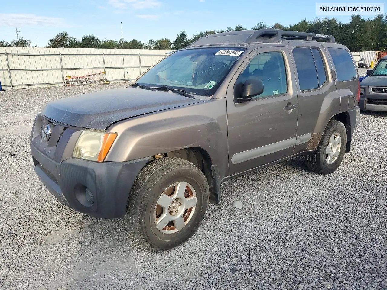 NISSAN XTERRA 2006, VIN 5N1AN08U06C510770