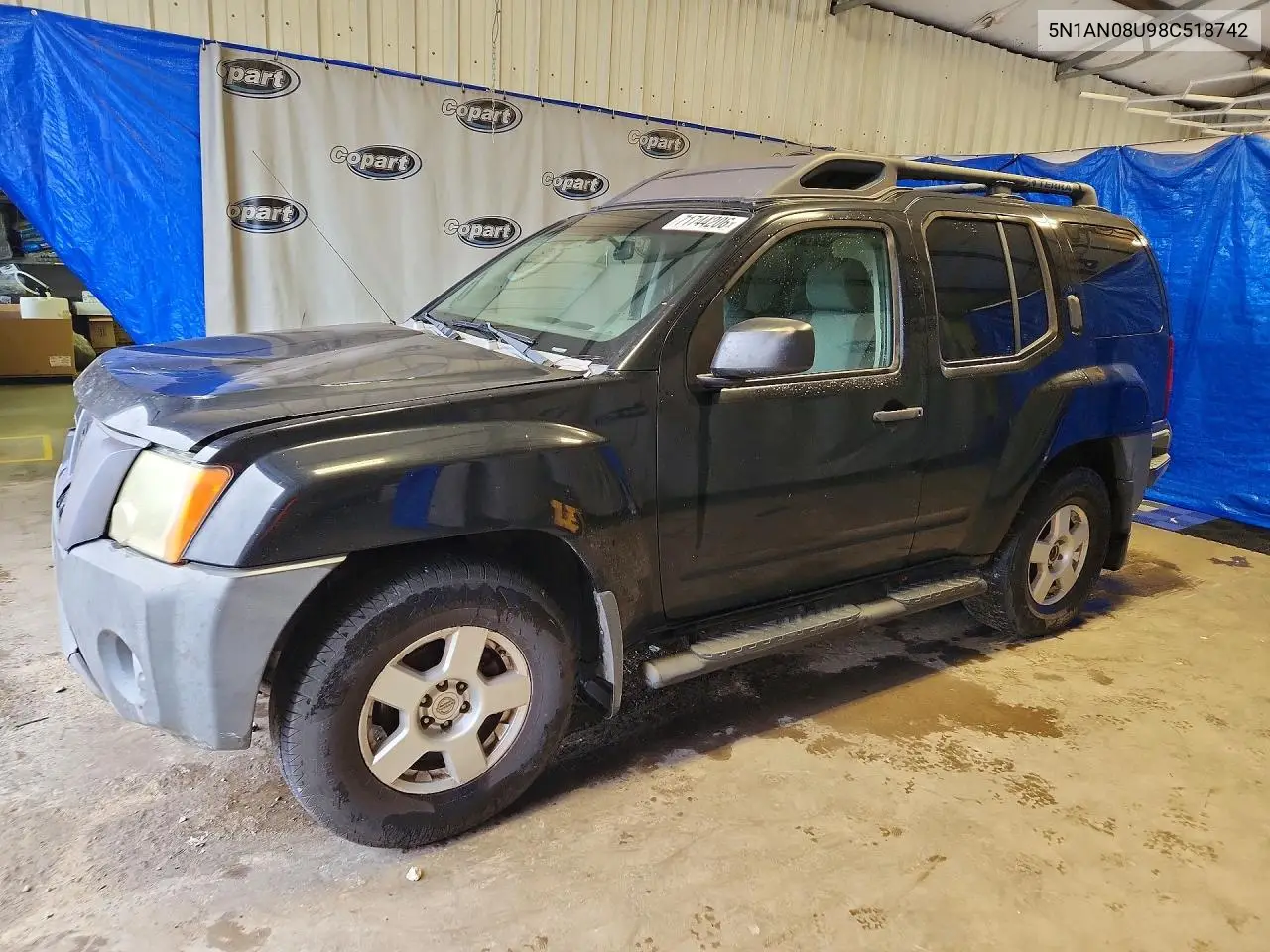 NISSAN XTERRA 2008, VIN 5N1AN08U98C518742