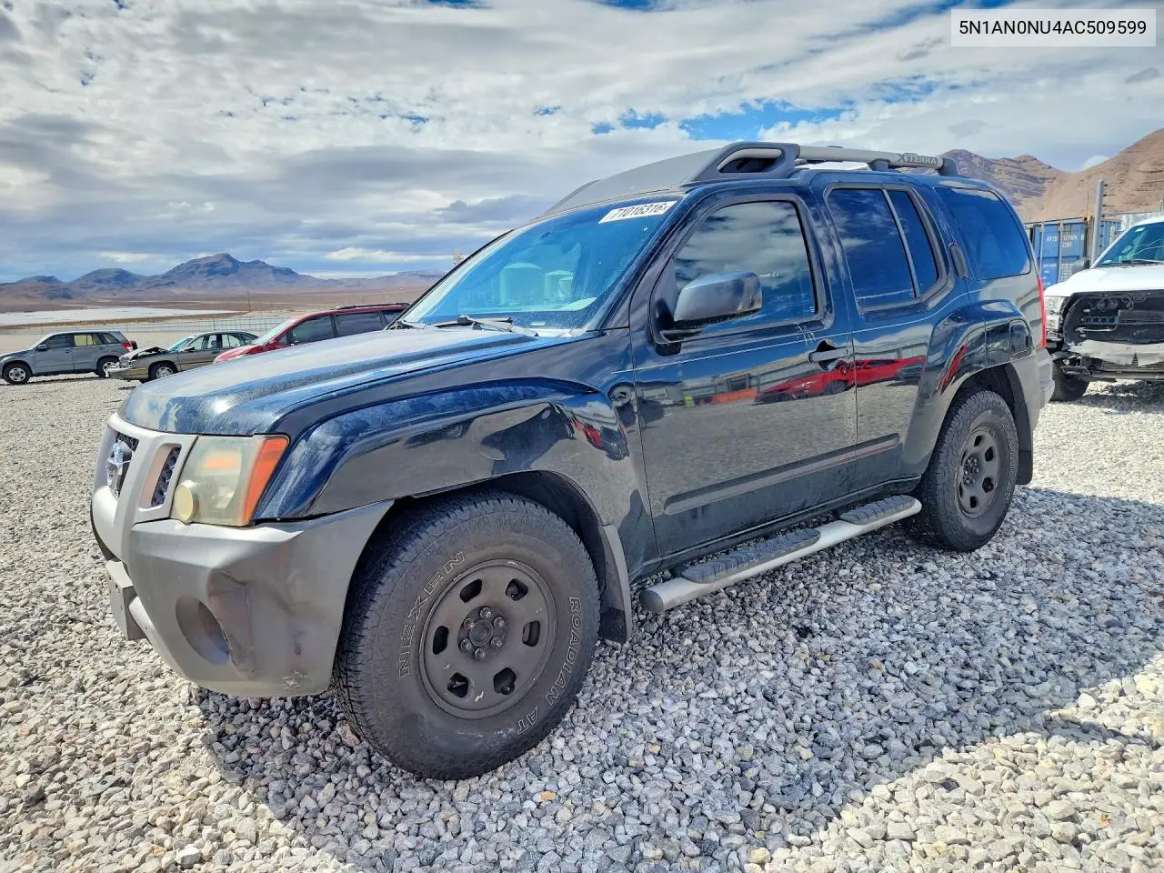NISSAN XTERRA 2010, VIN 5N1AN0NU4AC509599