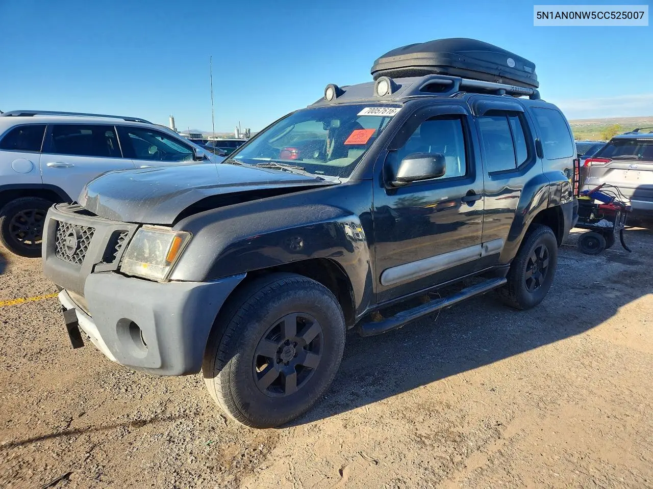 NISSAN XTERRA 2012, VIN 5N1AN0NW5CC525007