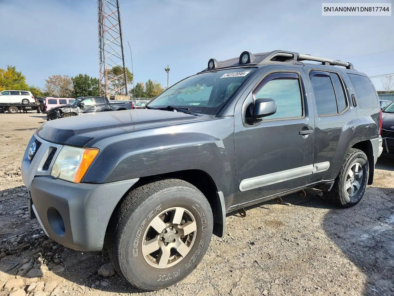 NISSAN XTERRA 2013, VIN 5N1AN0NW1DN817744