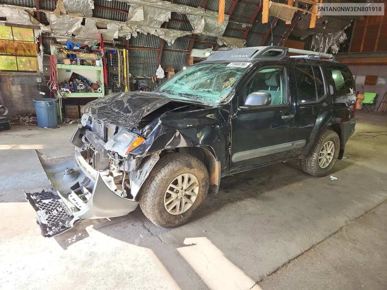NISSAN XTERRA 2014, VIN 5N1AN0NW3EN801918
