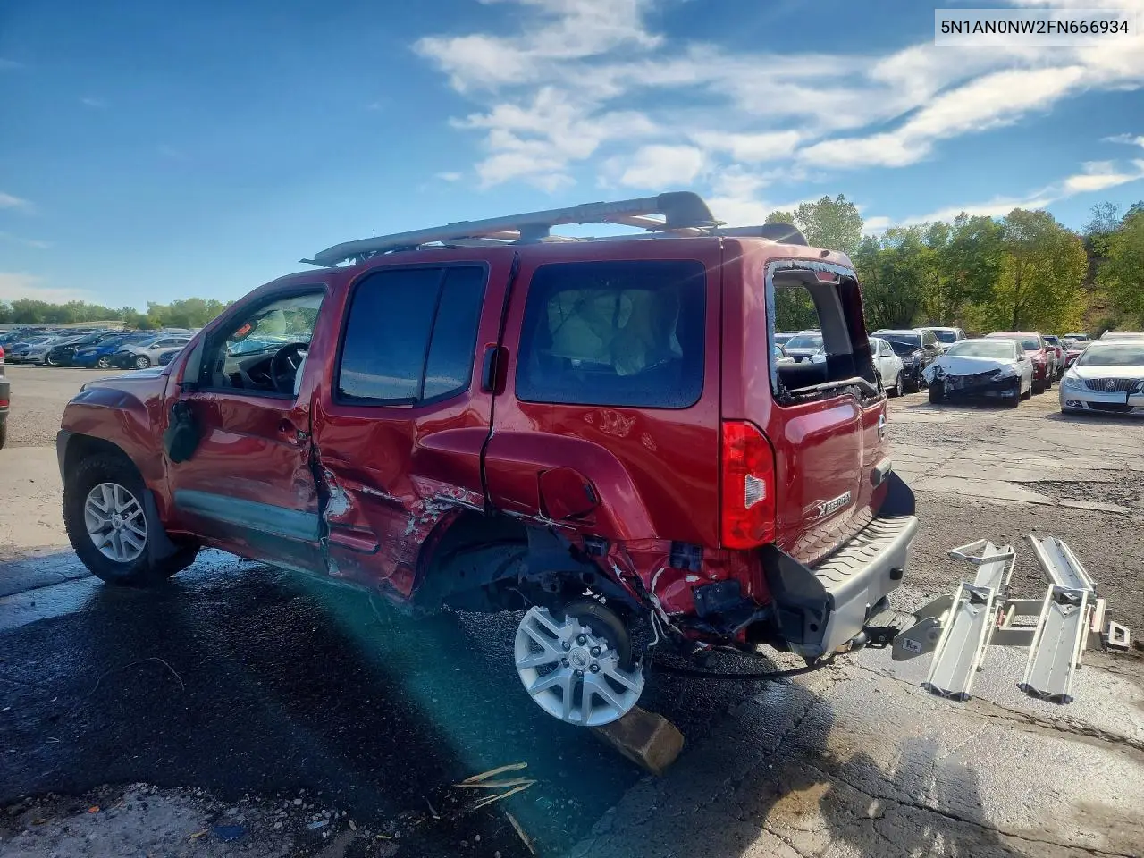 2015 NISSAN XTERRA VIN 5N1AN0NW2FN666934 — фото 2