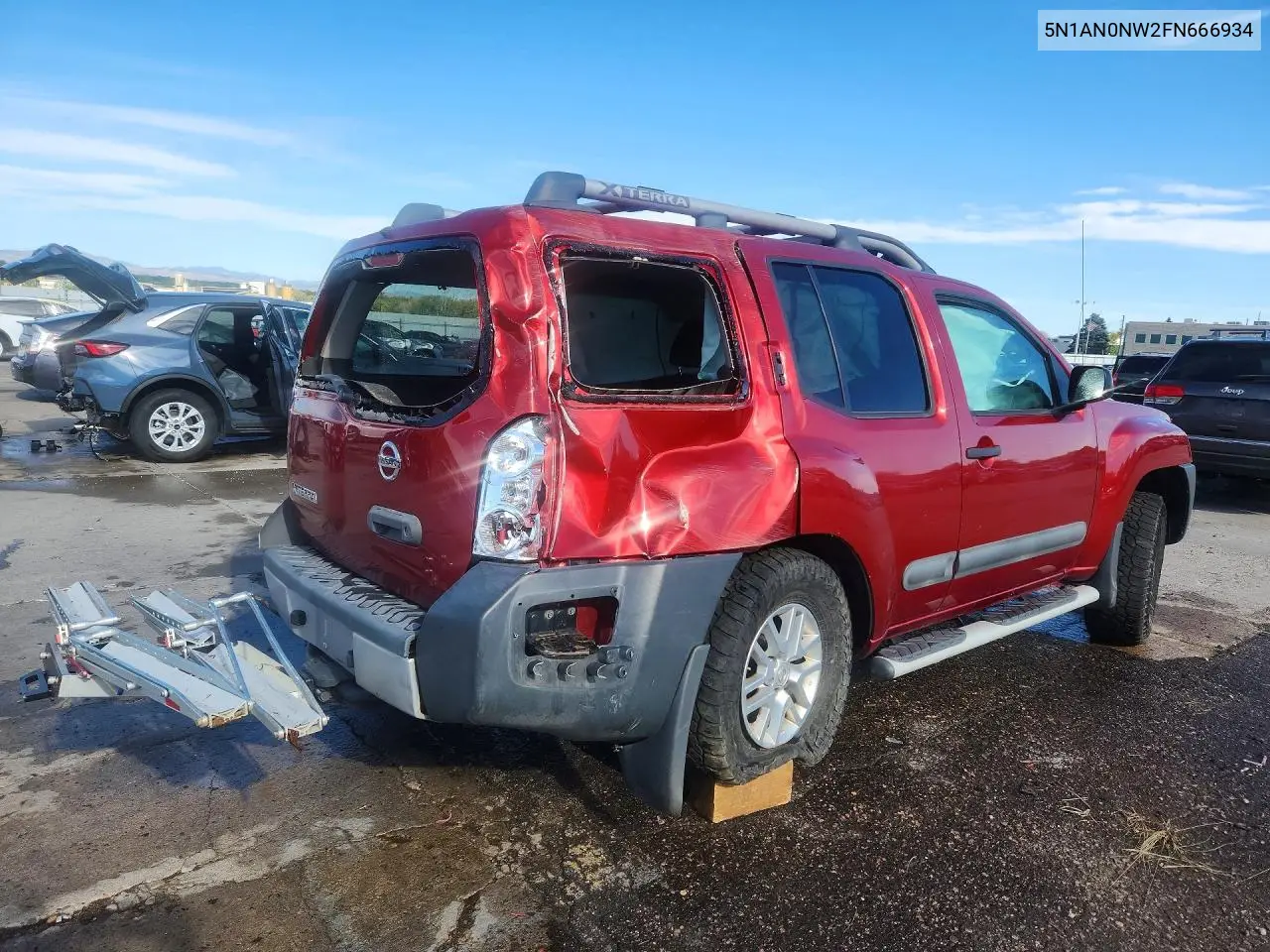 2015 NISSAN XTERRA VIN 5N1AN0NW2FN666934 — фото 3