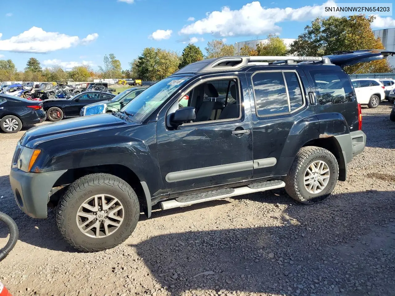 NISSAN XTERRA 2015, VIN 5N1AN0NW2FN654203