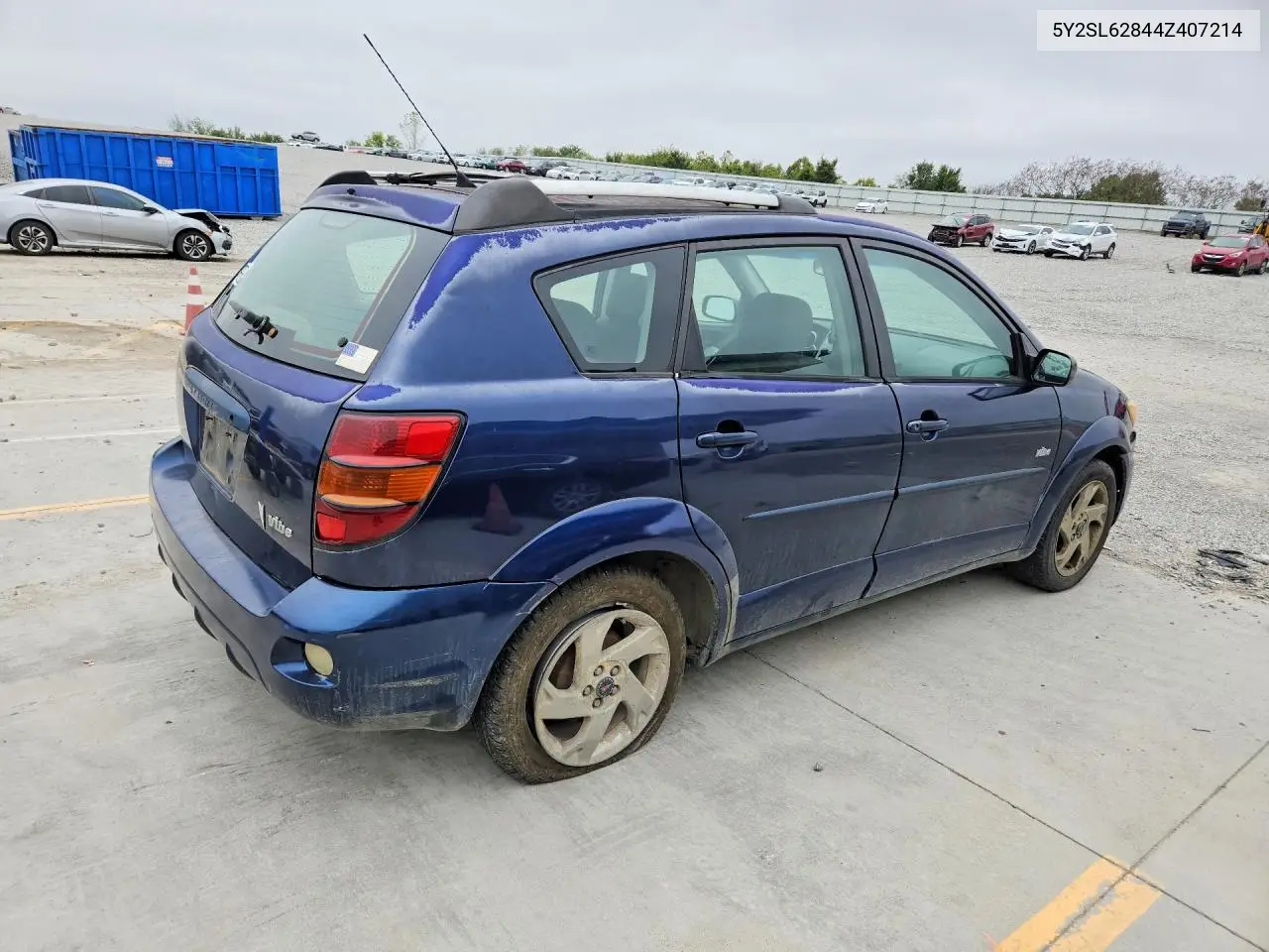 2004 PONTIAC VIBE VIN 5Y2SL62844Z407214 — фото 3