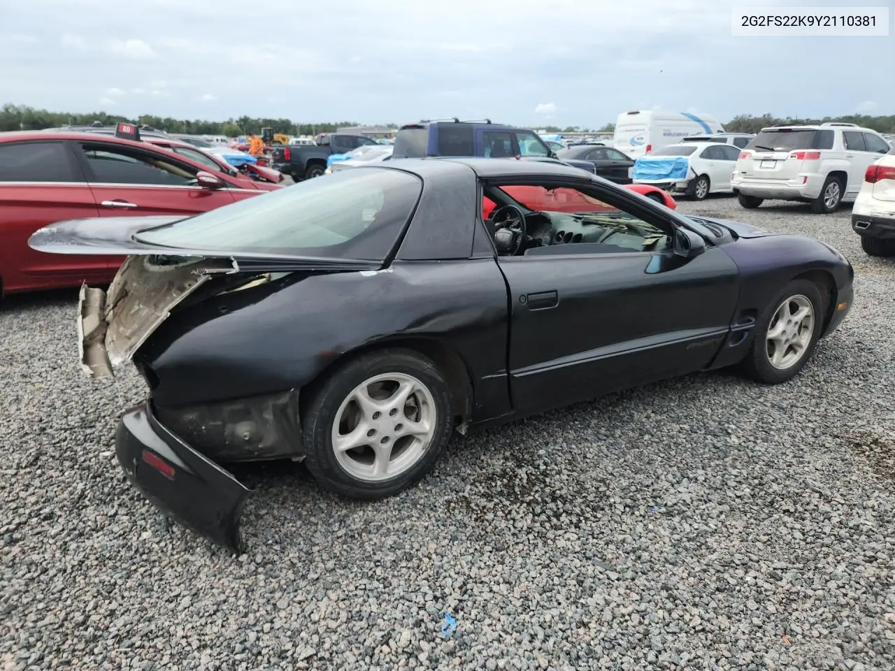 2000 PONTIAC FIREBIRD VIN 2G2FS22K9Y2110381 — фото 3