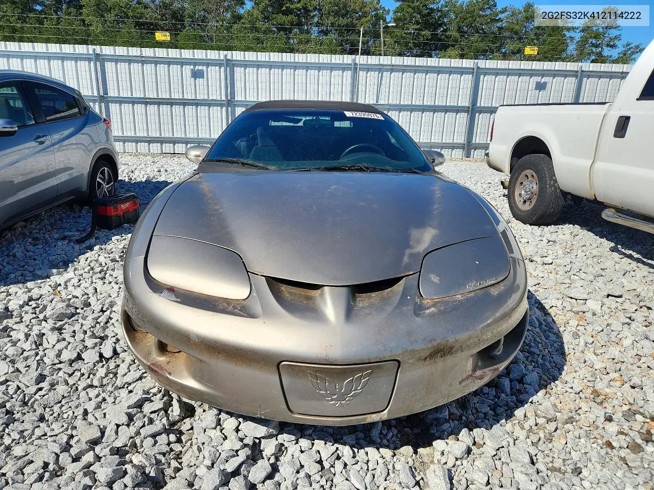 2001 PONTIAC FIREBIRD VIN 2G2FS32K412114222 — фото 5