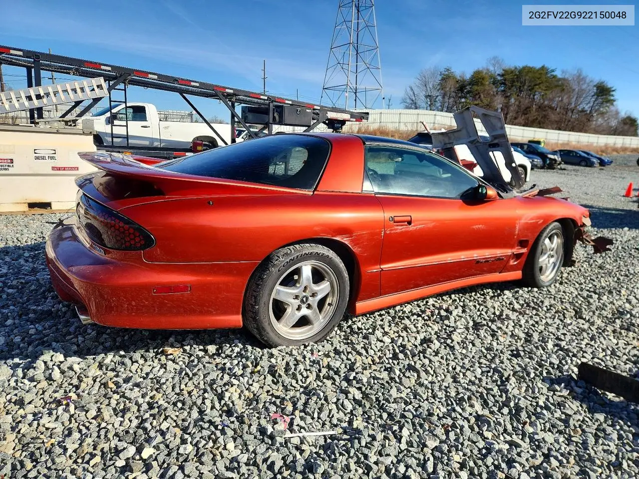 2002 PONTIAC FIREBIRD VIN 2G2FV22G922150048 — фото 3