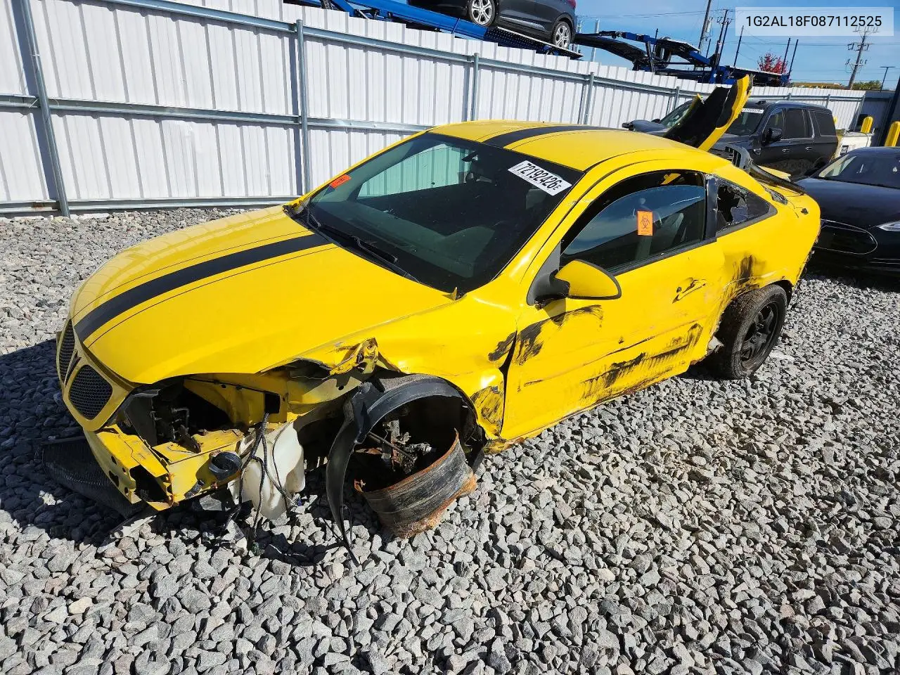 PONTIAC G5 2008, VIN 1G2AL18F087112525