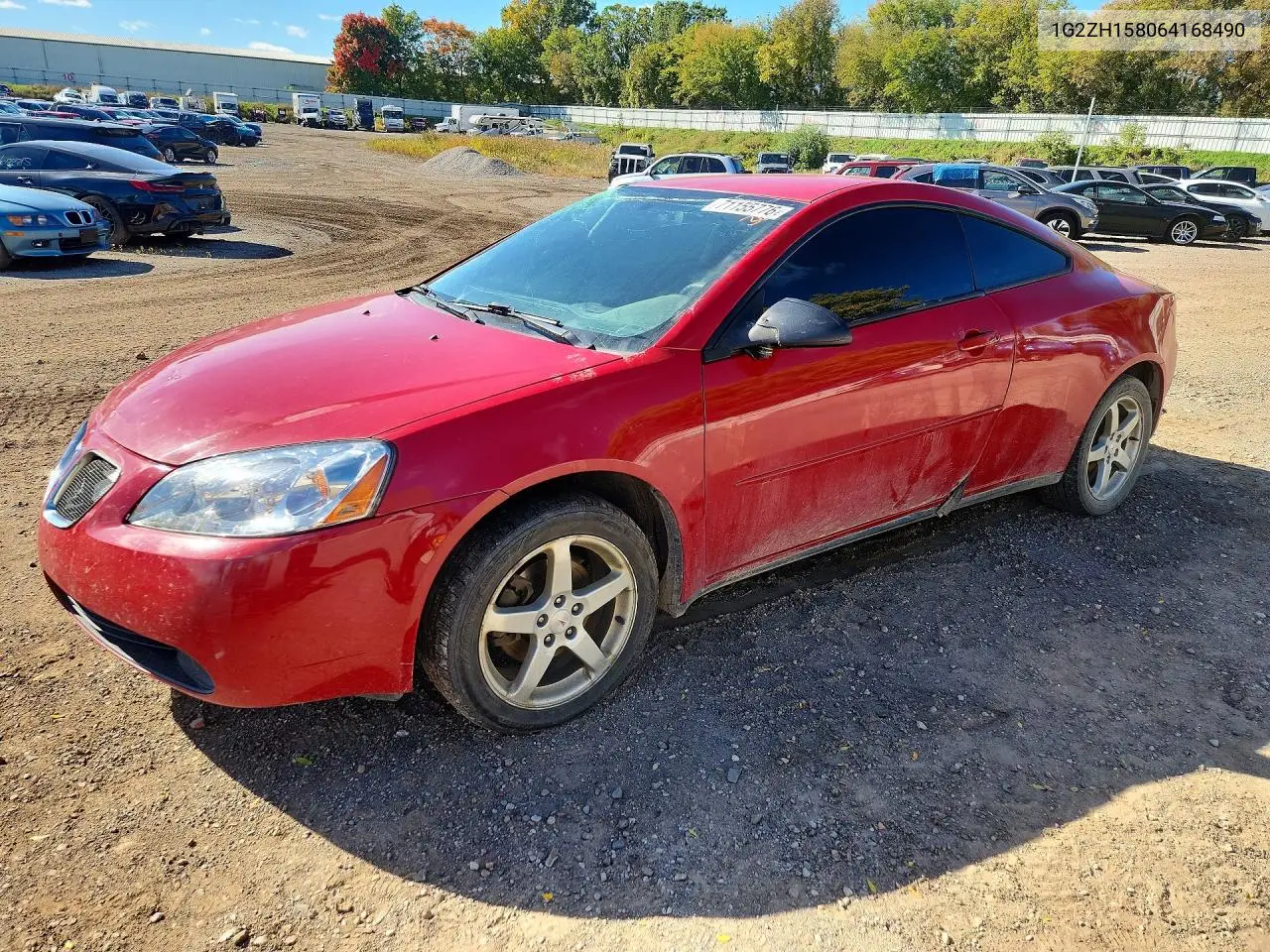 PONTIAC G6 2006, VIN 1G2ZH158064168490