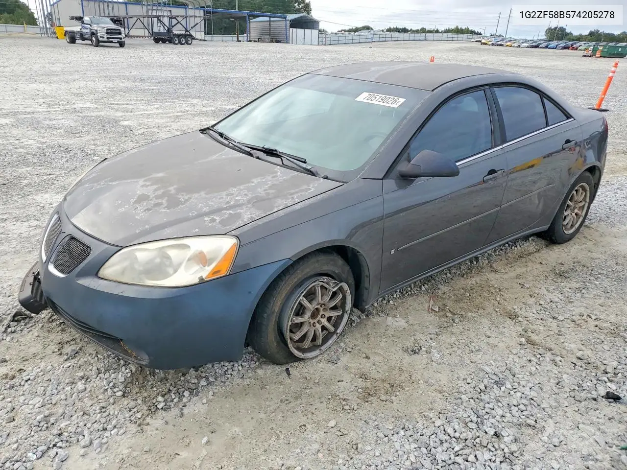 PONTIAC G6 2007, VIN 1G2ZF58B574205278