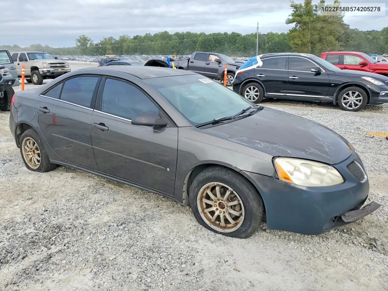 2007 PONTIAC G6 VIN 1G2ZF58B574205278 — фото 4