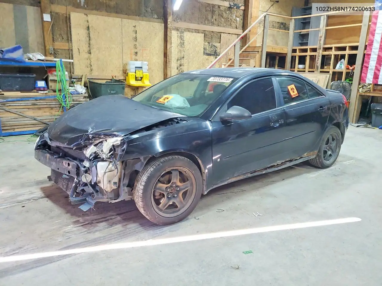 PONTIAC G6 2007, VIN 1G2ZH58N174200633