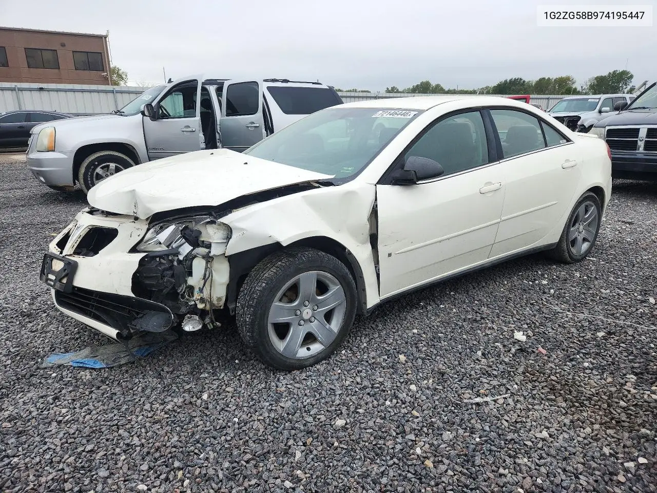 PONTIAC G6 2007, VIN 1G2ZG58B974195447
