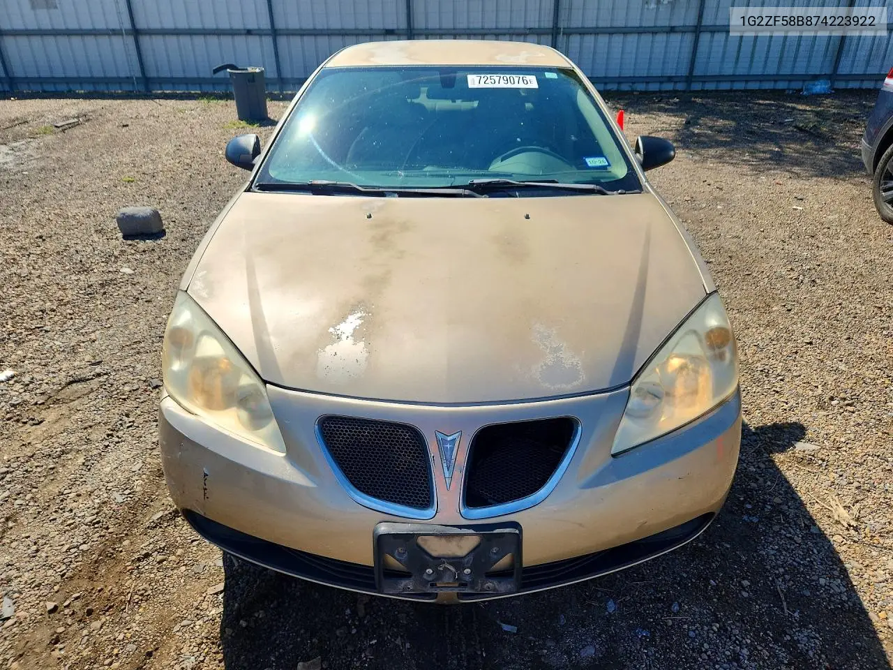 2007 PONTIAC G6 VIN 1G2ZF58B874223922 — фото 5