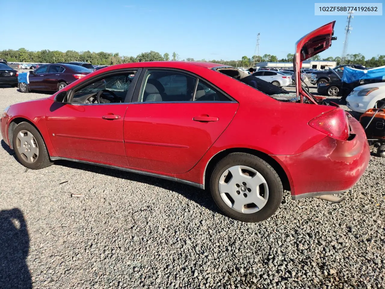 2007 PONTIAC G6 VIN 1G2ZF58B774192632 — фото 2