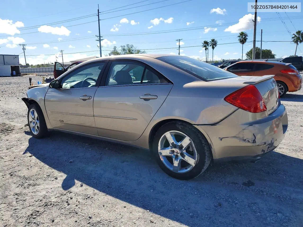 2008 PONTIAC G6 VIN 1G2ZG57B484201464 — фото 2