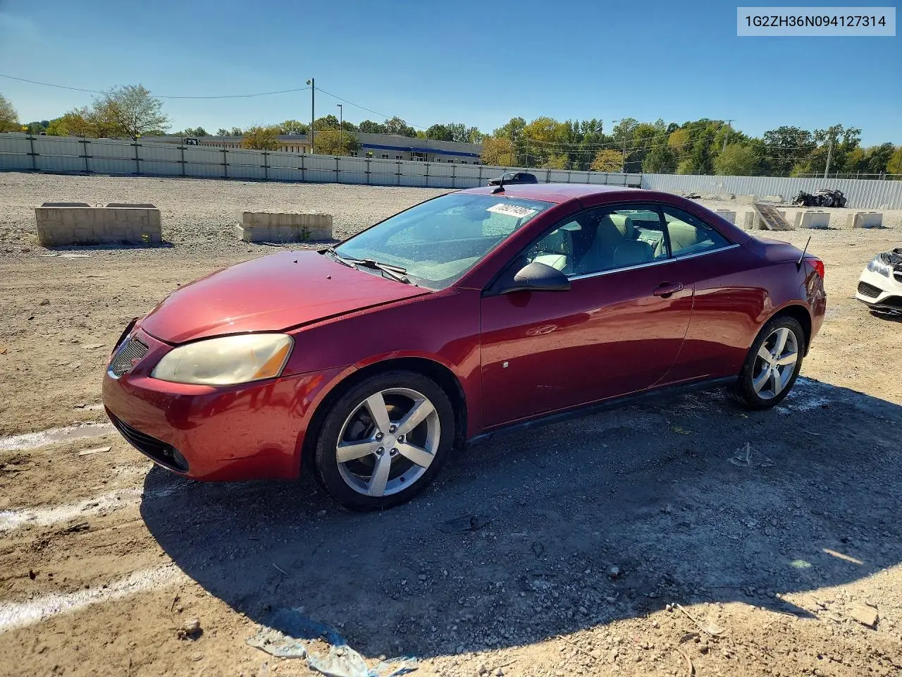 PONTIAC G6 2009, VIN 1G2ZH36N094127314