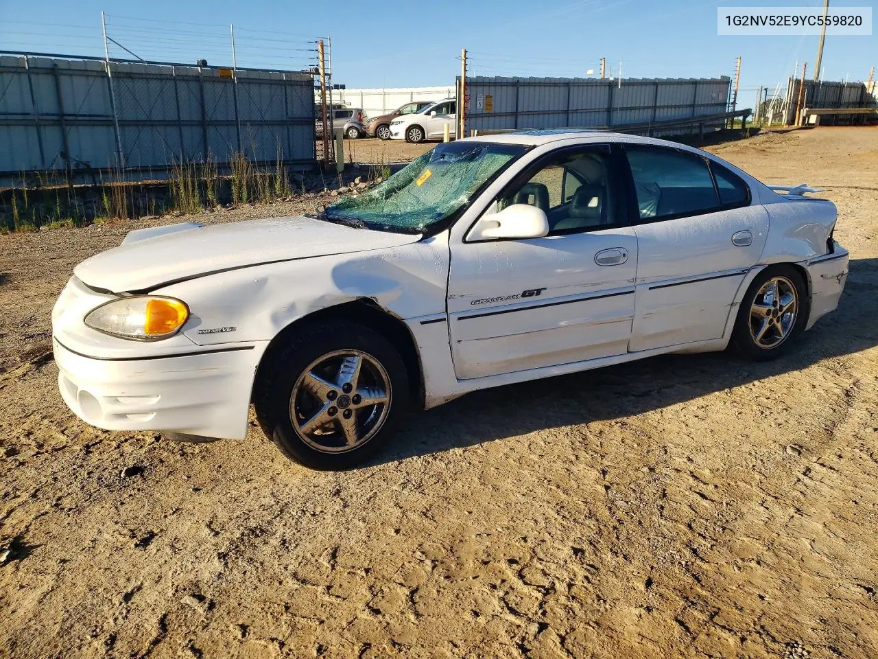 PONTIAC GRAND AM 2000, VIN 1G2NV52E9YC559820