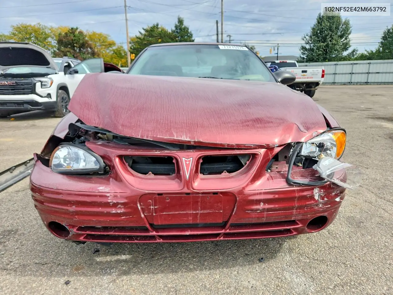 2002 PONTIAC GRAND AM VIN 1G2NF52E42M663792 — фото 5