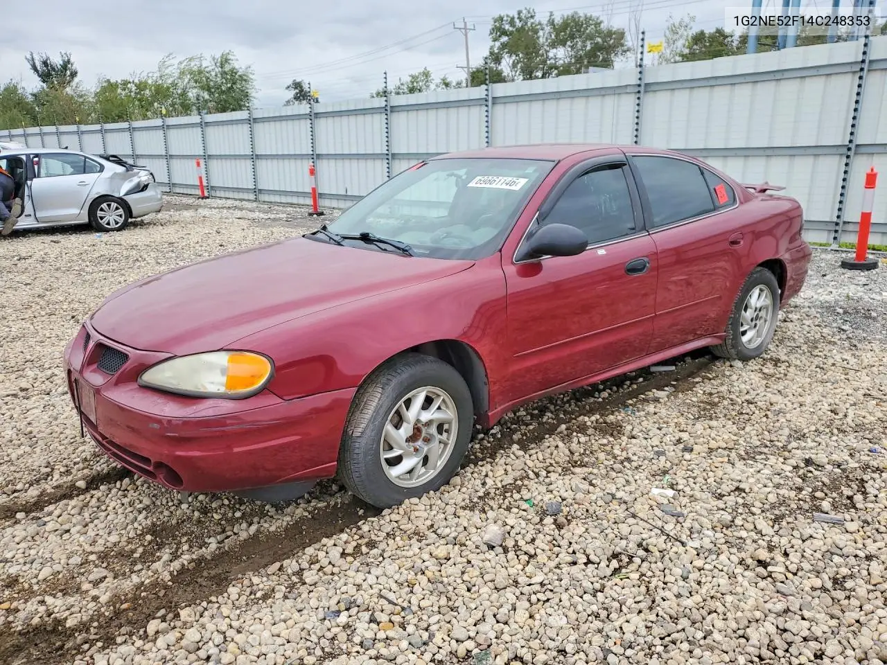 PONTIAC GRAND AM 2004, VIN 1G2NE52F14C248353