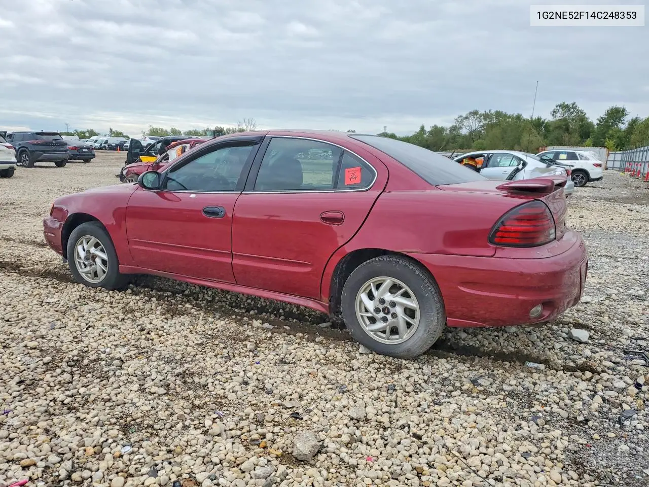 2004 PONTIAC GRAND AM VIN 1G2NE52F14C248353 — фото 2
