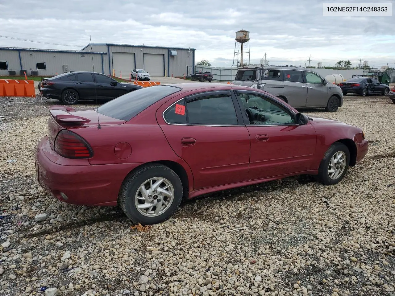 2004 PONTIAC GRAND AM VIN 1G2NE52F14C248353 — фото 3