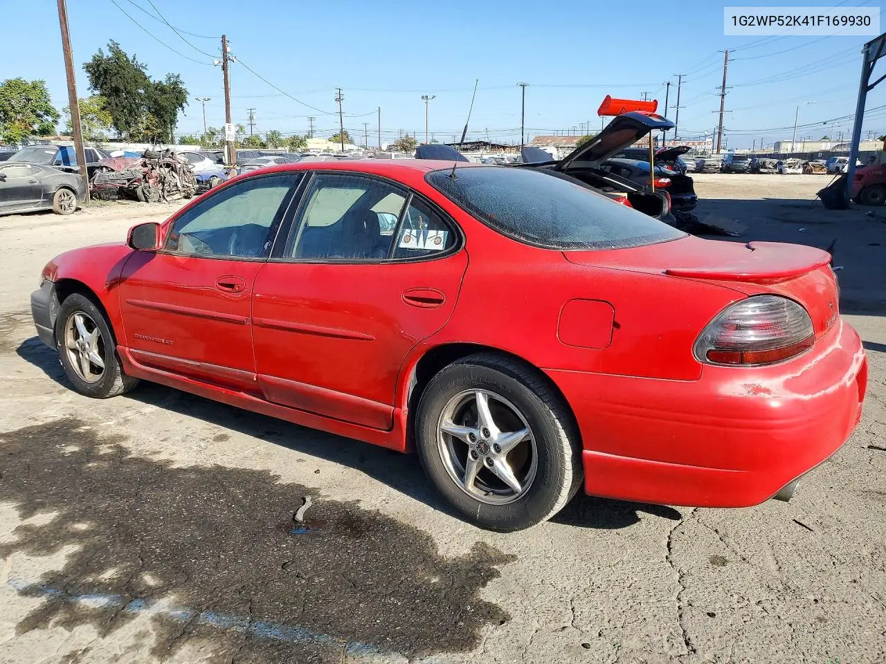 2001 PONTIAC GRAND PRIX VIN 1G2WP52K41F169930 — фото 2
