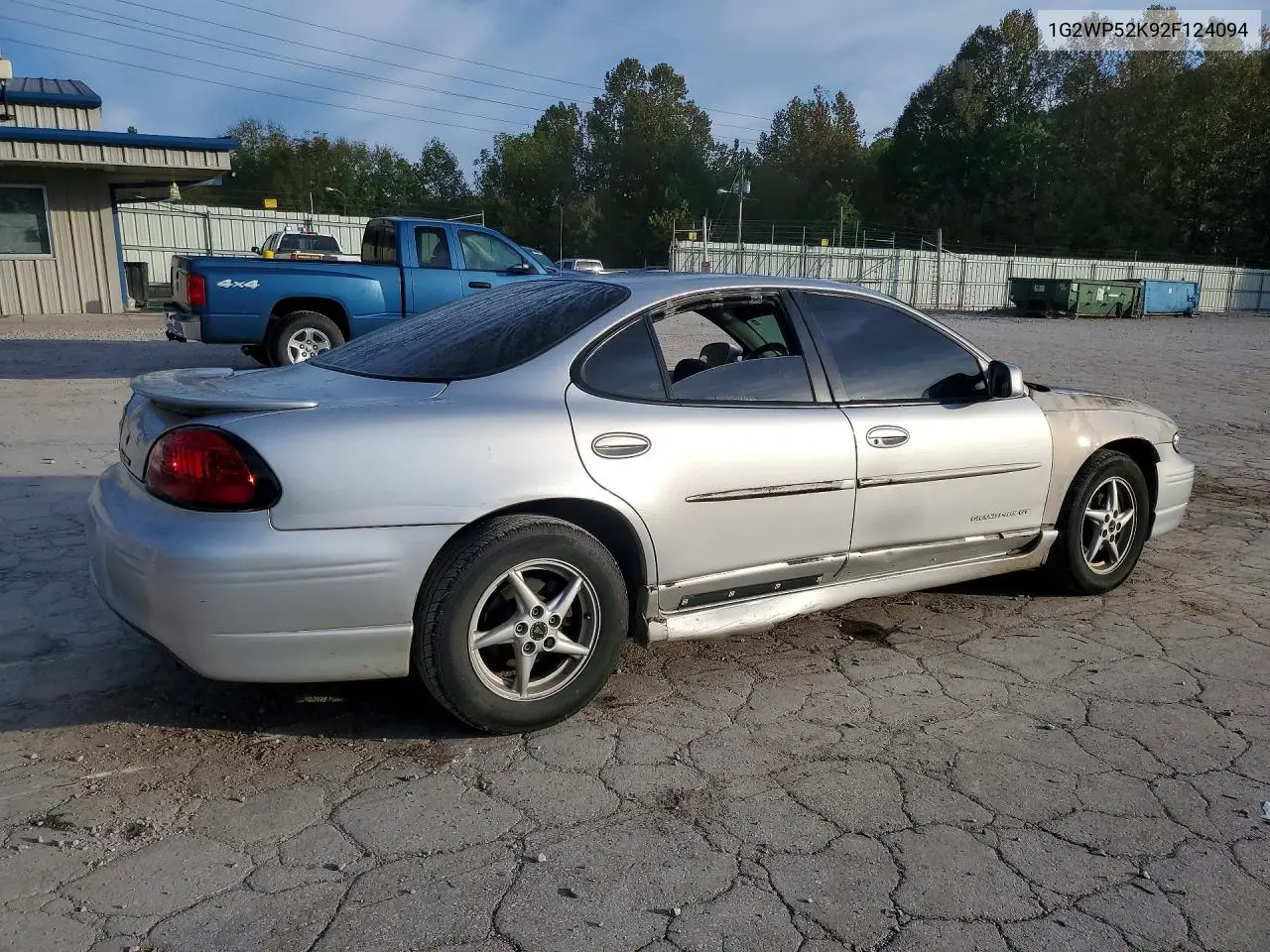 2002 PONTIAC GRAND PRIX VIN 1G2WP52K92F124094 — фото 3