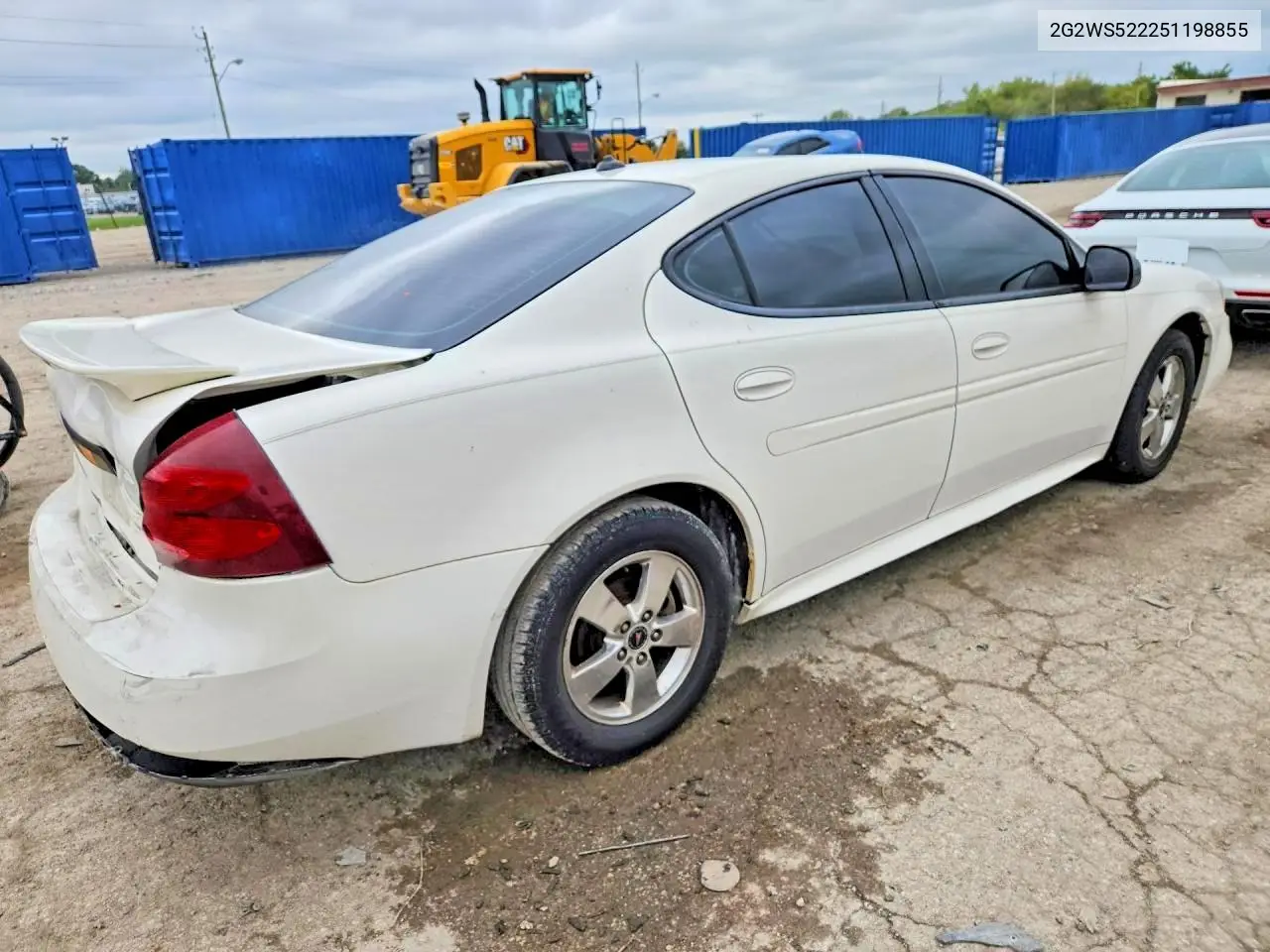 2005 PONTIAC GRAND PRIX VIN 2G2WS522251198855 — фото 3