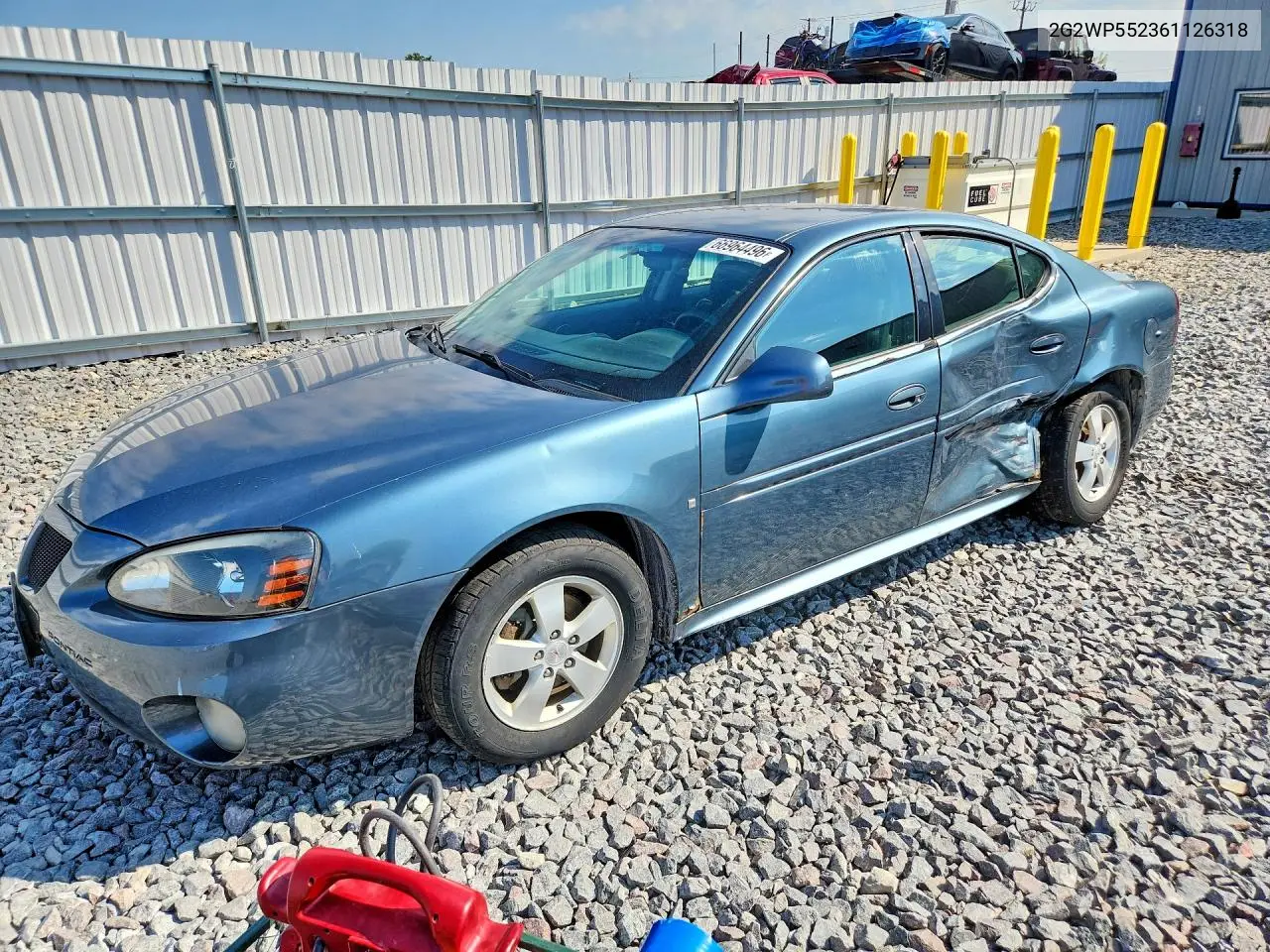 PONTIAC GRAND PRIX 2006, VIN 2G2WP552361126318