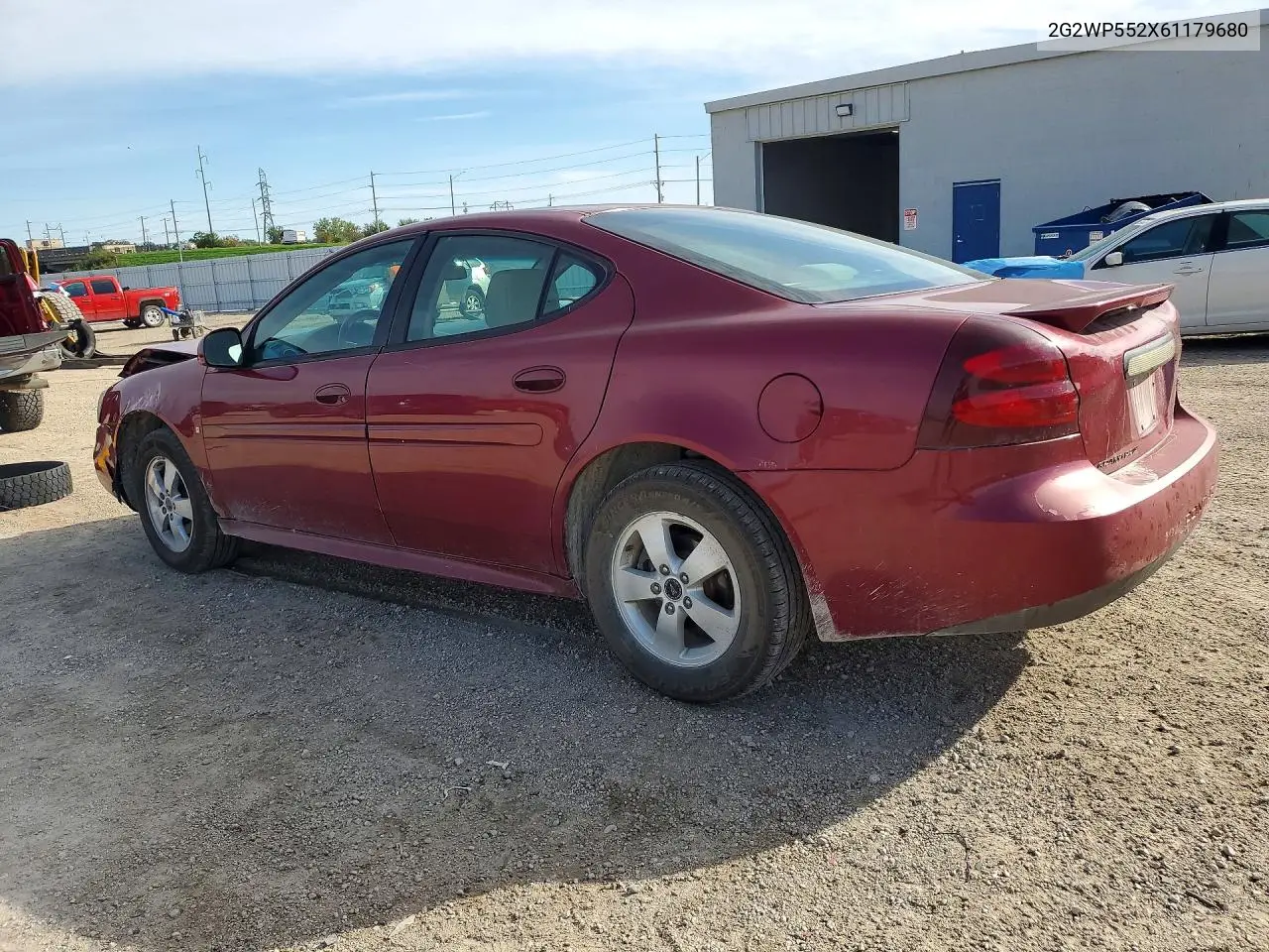 2006 PONTIAC GRAND PRIX VIN 2G2WP552X61179680 — фото 2