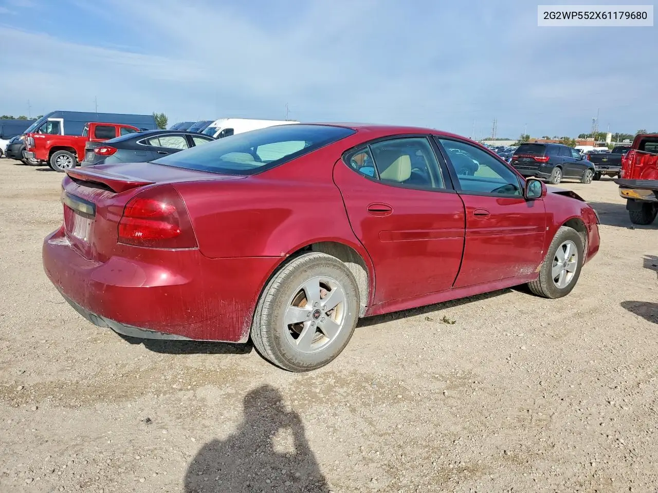2006 PONTIAC GRAND PRIX VIN 2G2WP552X61179680 — фото 3