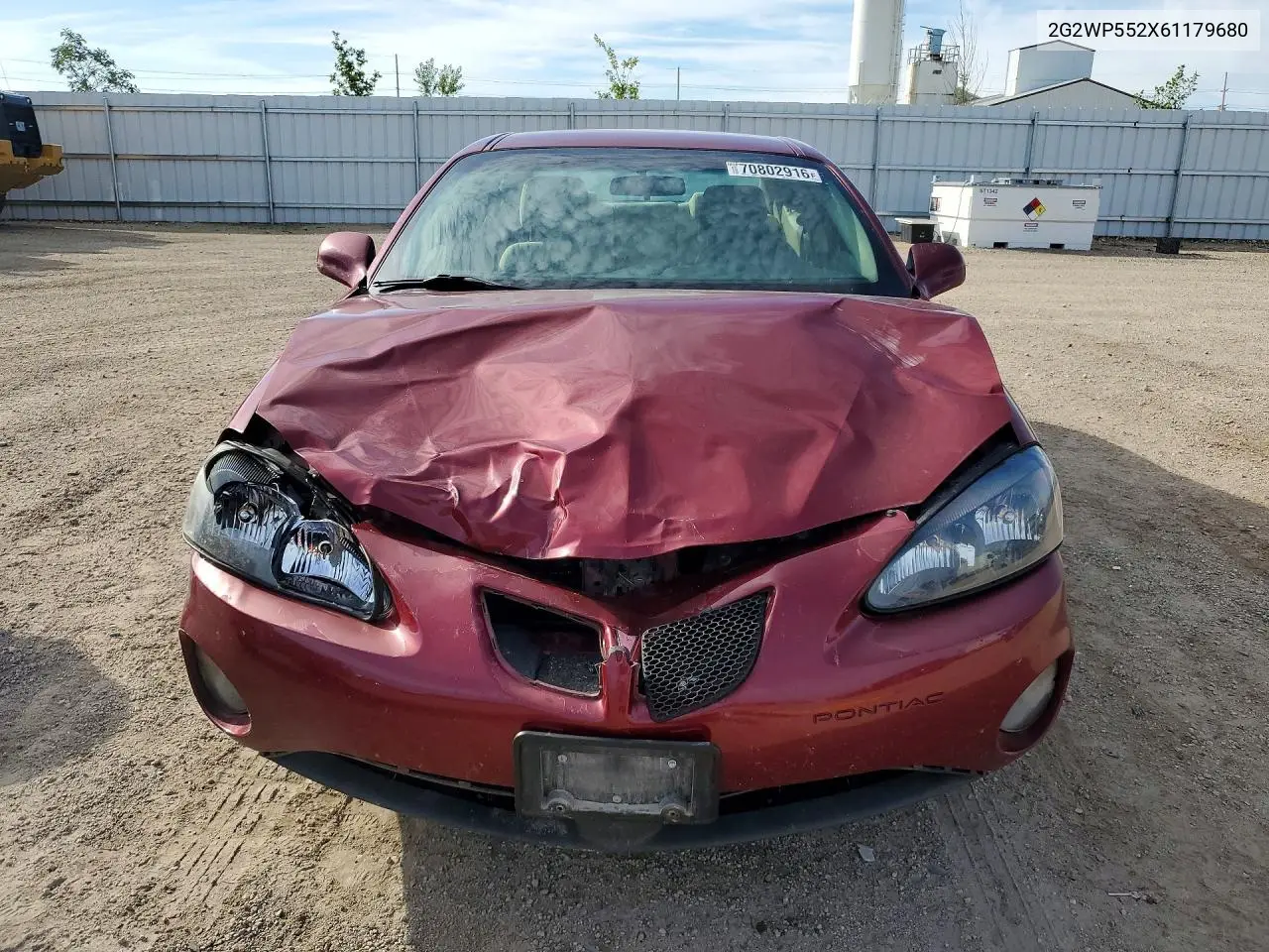 2006 PONTIAC GRAND PRIX VIN 2G2WP552X61179680 — фото 5