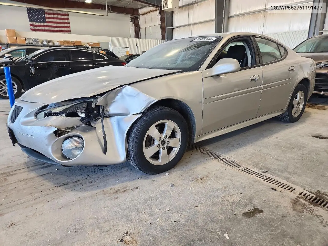 PONTIAC GRAND PRIX 2006, VIN 2G2WP552761191477