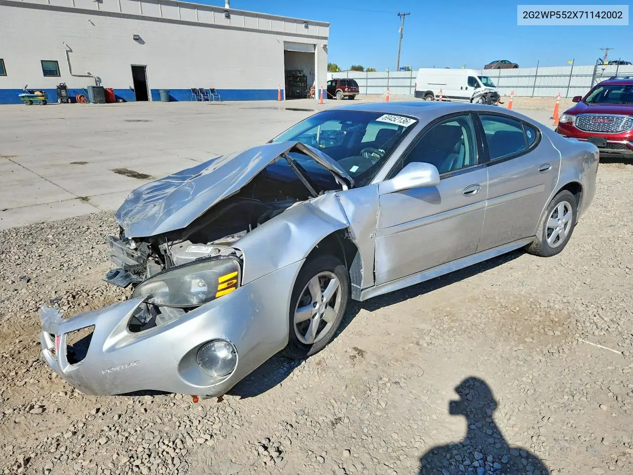 PONTIAC GRAND PRIX 2007, VIN 2G2WP552X71142002
