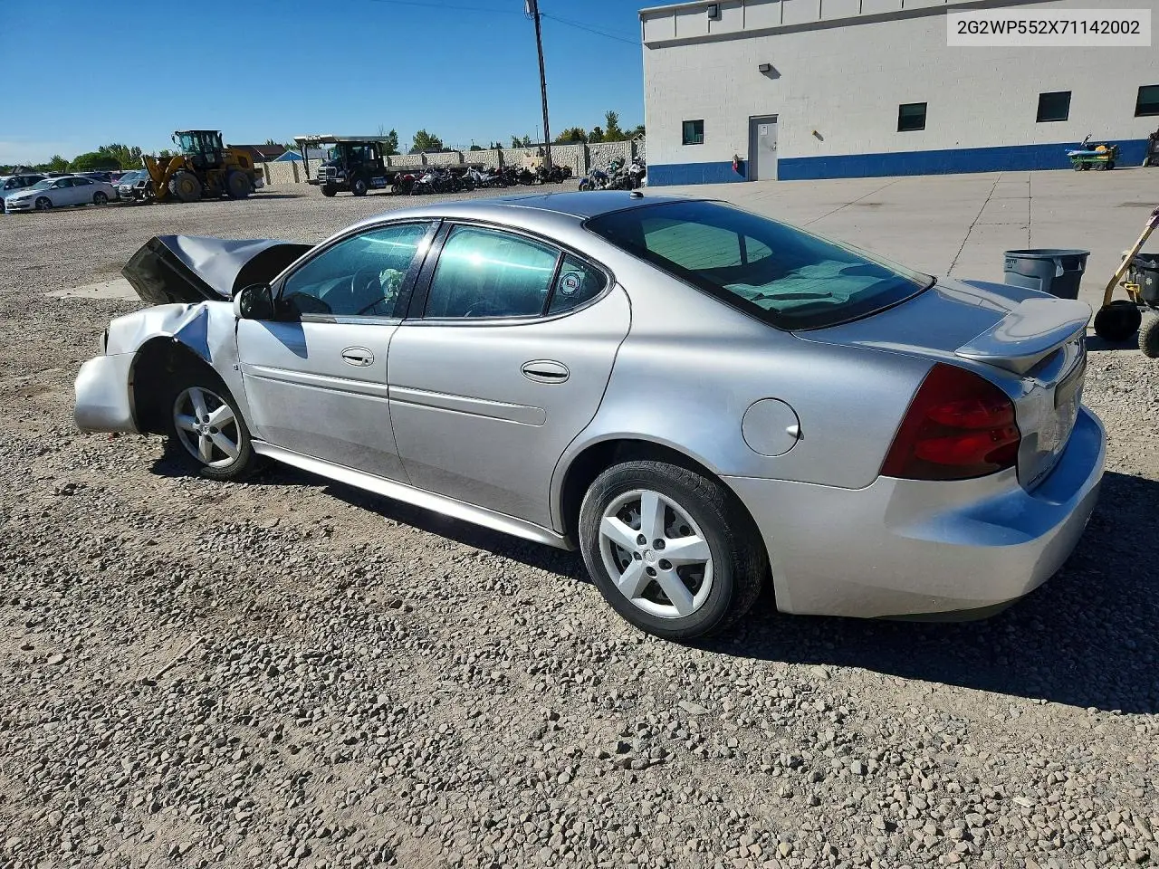 2007 PONTIAC GRAND PRIX VIN 2G2WP552X71142002 — фото 2
