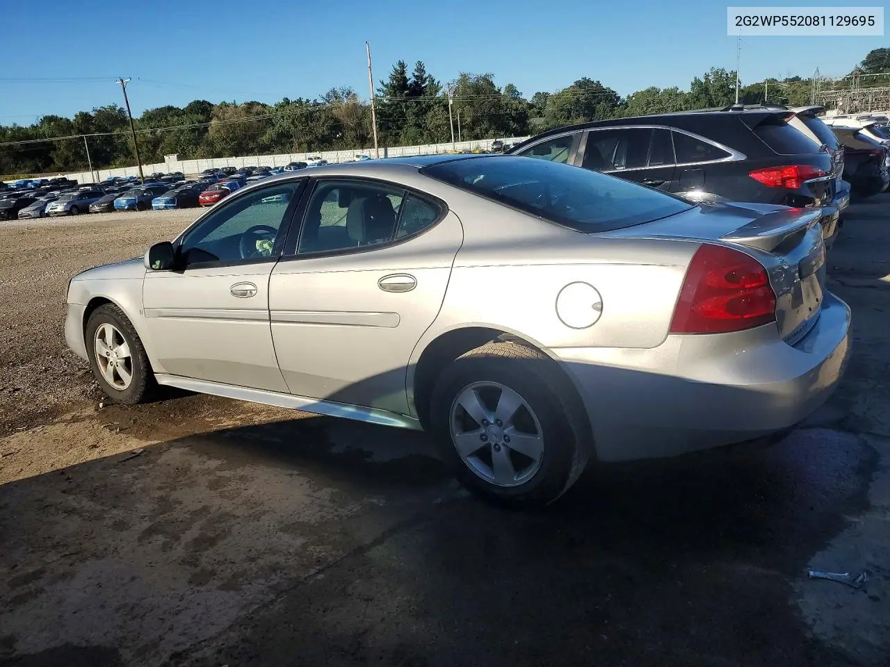 2008 PONTIAC GRAND PRIX VIN 2G2WP552081129695 — фото 2
