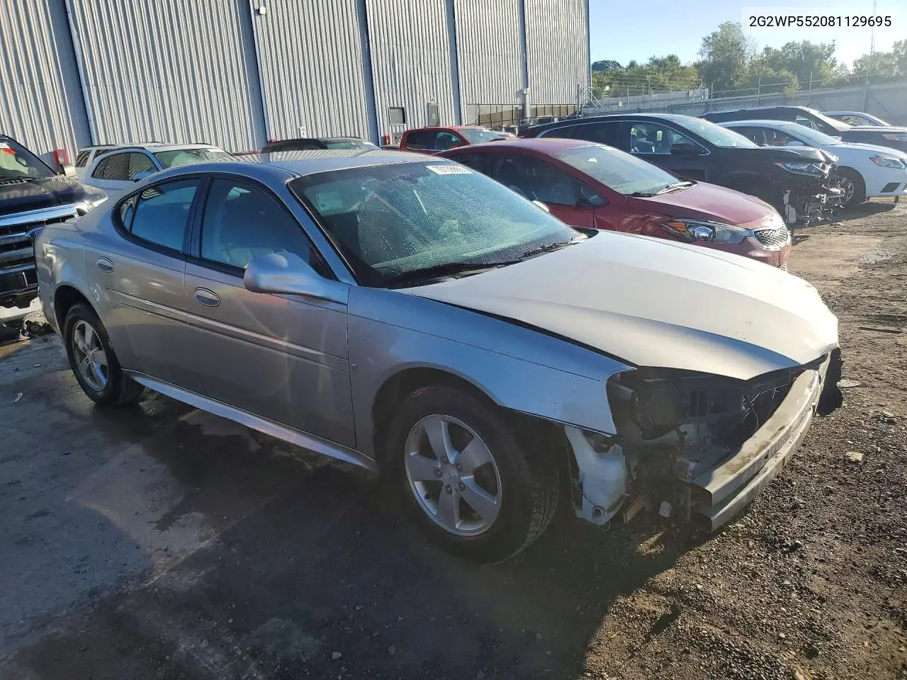 2008 PONTIAC GRAND PRIX VIN 2G2WP552081129695 — фото 4