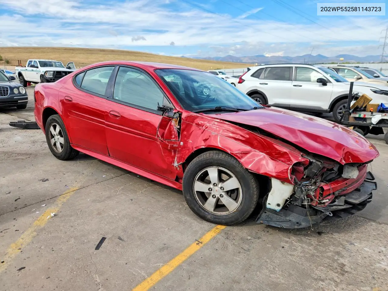 2008 PONTIAC GRAND PRIX VIN 2G2WP552581143723 — фото 4