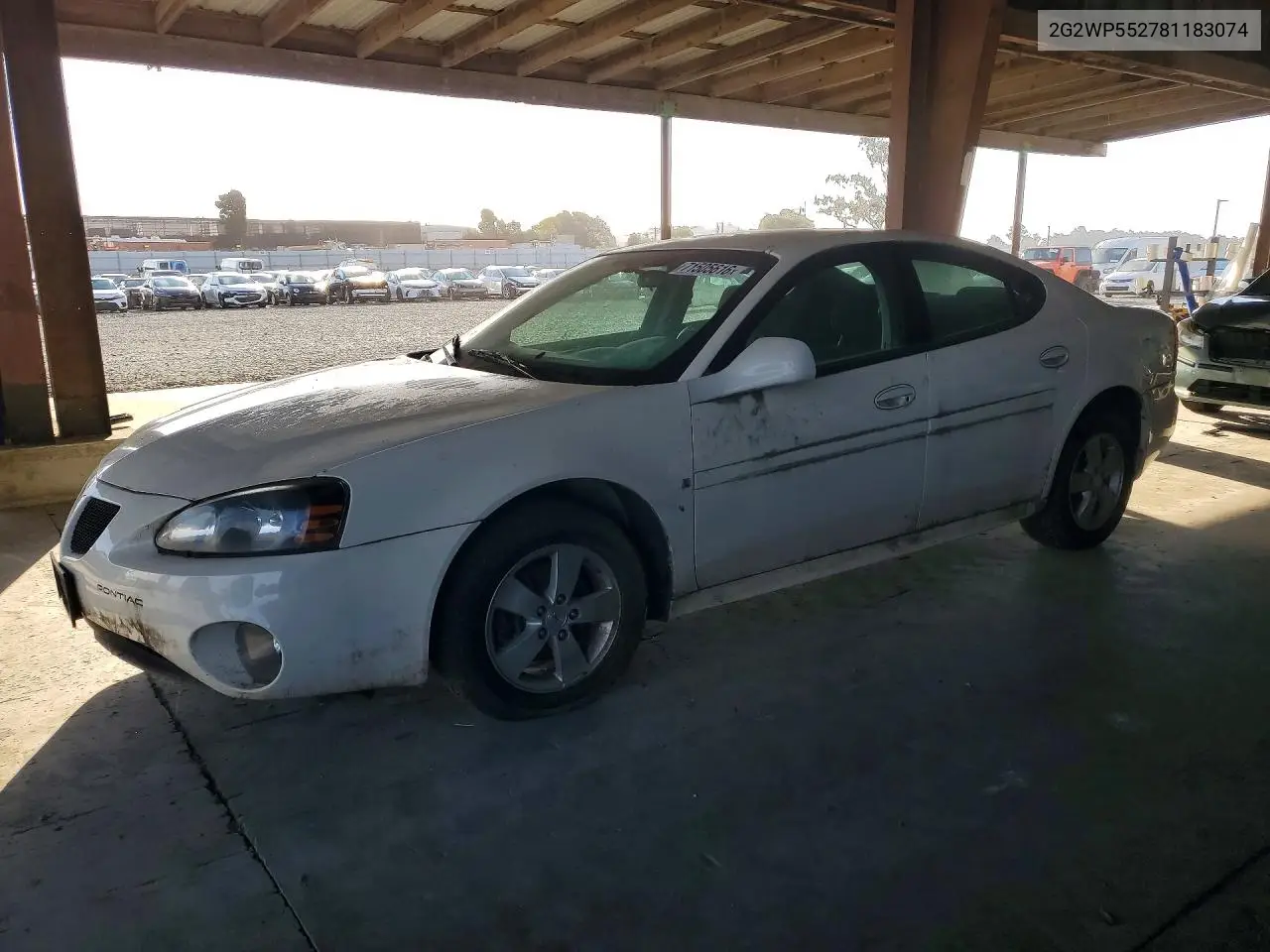 PONTIAC GRAND PRIX 2008, VIN 2G2WP552781183074