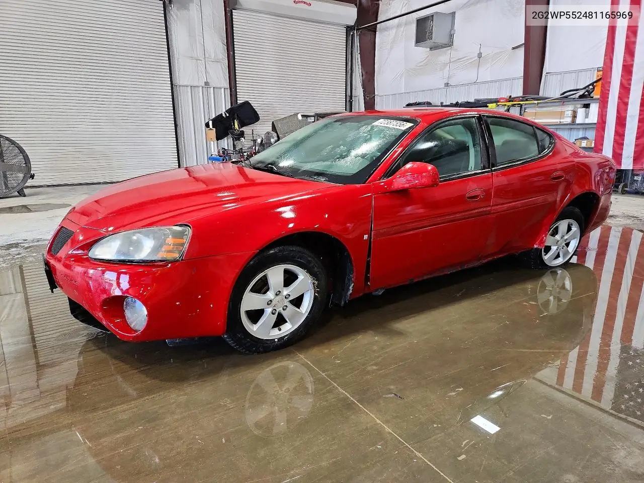 PONTIAC GRAND PRIX 2008, VIN 2G2WP552481165969