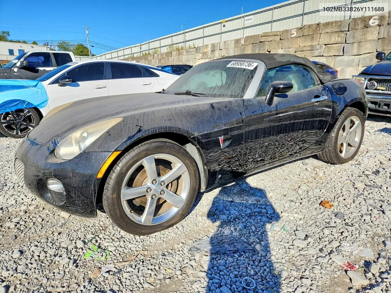 PONTIAC SOLSTICE 2006, VIN 1G2MB33B26Y111688